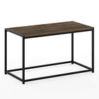 FURINNO Camnus Modern Living Coffee Table, Columbia Walnut - color: Columbia Walnut, size: Rectangular Metal Frame