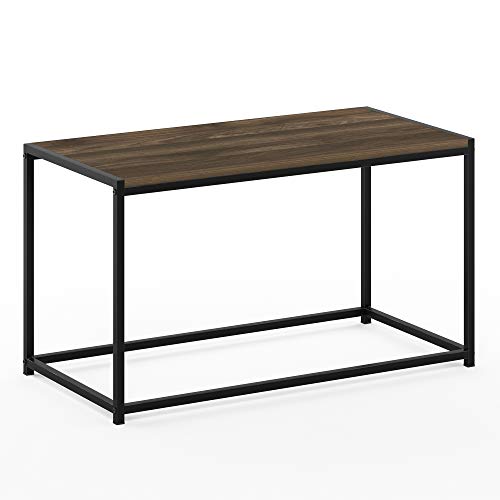 FURINNO Camnus Modern Living Coffee Table, Columbia Walnut - color: Columbia Walnut, size: Rectangular Metal Frame