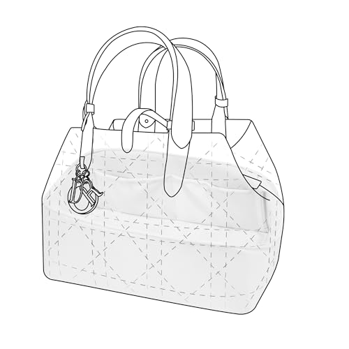 DGAZ Silk Purse Organizer Insert Fits Dior Toujours Bags，Silky Smooth Bag Organizer，Luxury Handbag & Tote Shaper(Mushroom,Toujours M) - color: Mushroom, size: Medium