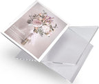 Honygebia Clear Acrylic Book Stands - Cross Frame Acrylic Book Holder, Open Bookstand for Display and Reading, Suitable for Art, Bible, Cookbook, Easel, Magazine, Textbooks 12.5" x 9.5" x 5.5" - color: Clear