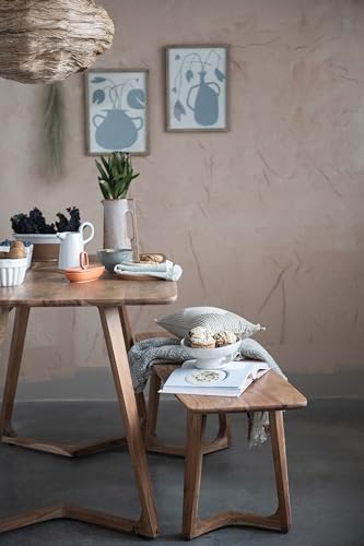 Creative Co-Op Stoneware Bowl w Reactive Glaze, White - color: White, size: 8.0" Round x 3.75" Tall