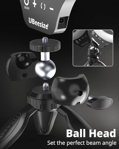 UBeesize 12" Desk Ring Light with Stand & Phone Holder - Adjustable Studio Light for Photography，Zoom Meetings, YouTube, TikTok, Live Streaming - style: Smart Touch Model