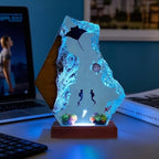 Handmade 3D Ocean Resin Lamp - USB Powered Resin Ocean Night Light with Wooden Base, Variable Lights, Scuba Diver Gifts, Diving Enthusiast Collectibles, Unique Birthday Holiday Gifts for Men & Women - color: Scuba Diver-1, size: M