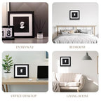 Milnnie 9×9" Modern Luxury David Frame Art Decor – Minimalist Resin Bust in Black and White Shadow Box, Wall or Tabletop Accent for Living Room, Bedroom, Office, Gallery or Gift Display