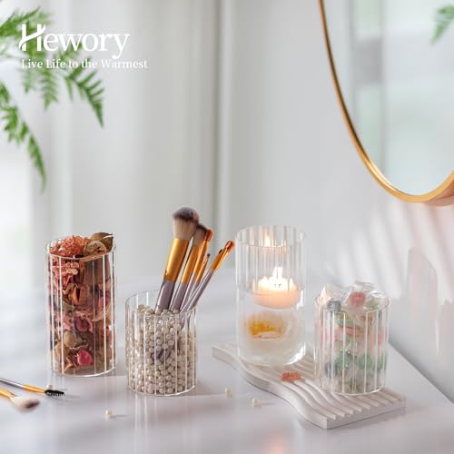 Hewory Glass Hurricane Candle Holder Set of 12, Clear Glass Candle Holders for Pillar Candles Floating Candles, 4 inch Glass Cylinder Hurricane Vases for Centerpieces Wedding Christmas Home Decor - size: 4 inch-12PCS