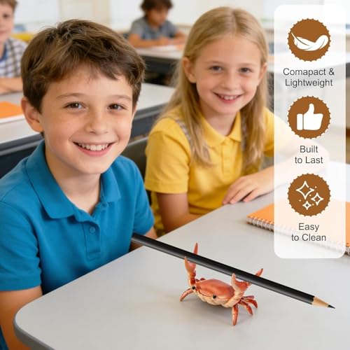 Desk Crab Pen Holder, Creative Weightlifting Crab Pencil Stand, Organizer for Small Items, Cute Office Decor (2pc) - color: 2pc