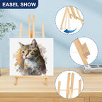 ESRICH 2pcs 17 Inch Tabletop Easels, Easel Stand for Painting,Tripod, Painting Party Easel, Kids Student Desktop Easel for Painting,Paint Easel for Canvas Paint - style: 2