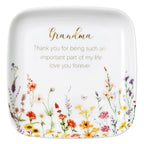 Crisky Jewelry Ring Dish for Grandma Birthday Gifts Thinking of You Gift for Grandmother New Fist Time, Personalized Christmas Valentine's Gift Ideas from Grandson Granddaughter (Love You Forever) - style: Grandma Thank You for Being Such an Important Par