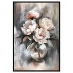 Art Remedy Glass Vase Flowers Canvas Luxury Floral Art, Black Frame, 30" x 45" - color: Black Frame, size: 46"L x 31"W