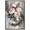 Art Remedy Glass Vase Flowers Canvas Luxury Floral Art, Black Frame, 36" x 54" - color: Black Frame, size: 55"L x 37"W