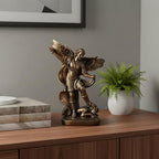 St. Michael the Archangel Statue – Bronze Finish Resin San Miguel Sculpture, Powerful Religious Decor for Home, Altar, or Prayer Room – 7.5 Inch Catholic Saint Michael Figurine - size: 5.32 x 2.36 x 7.48 inches