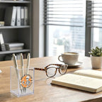 Dead Inside But Caffeinated Acrylic Organizer Pencil Pen Holder, Skeleton Coffee Acrylic Desk Organizer, Funny Office Gifts for Coffee-Addicted Coworker Boss, Dark Humor Gifts for Student - style: Dead Inside