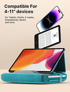 JSAUX Tablet Pillow Stand, Tablet Stand Holder Dock for Lap, Bed and Desk Compatible with iPad Pro 11 10.5 9.7 10.2 Air Mini, Kindle, Tablets, Phones, E-Reader, Books and More 4-10.9'' Devices Green - color: Green