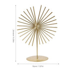 ARTIBETTER Abstract Lines Metal Sculpture 9.6 Inch Modern Desk Decor Geometric Craft Ornament for Office Living Room Tabletop Decoration