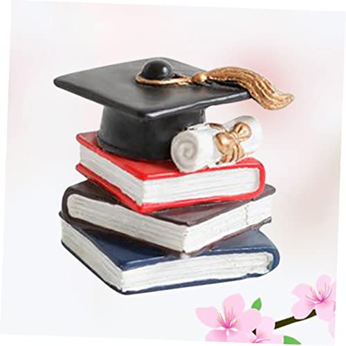 Modern Simple Resin Desktop Ornament Square Decorative Craft for Home Office Book Themed Adornment Unique Desktop Decor Stylish Resin Decoration for Any Space
