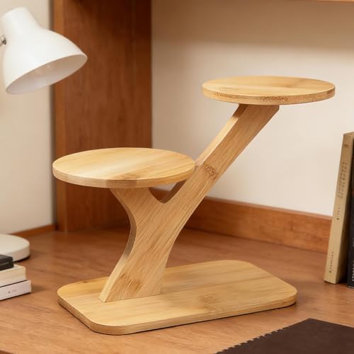 Multi-Tier Modern Storage Holder | Tiered Plant Stand | Aesthetic Plant Holders Indoor Stand - For Flower Pot Vase Planter Teapot Bedroom Study Balcony Apartment Office Table Desk - color: B
