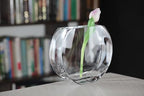 Glass - Vase - Round - Classic Clear - 9.25" Long - Heavy Durable - Made in Europe - by Barski