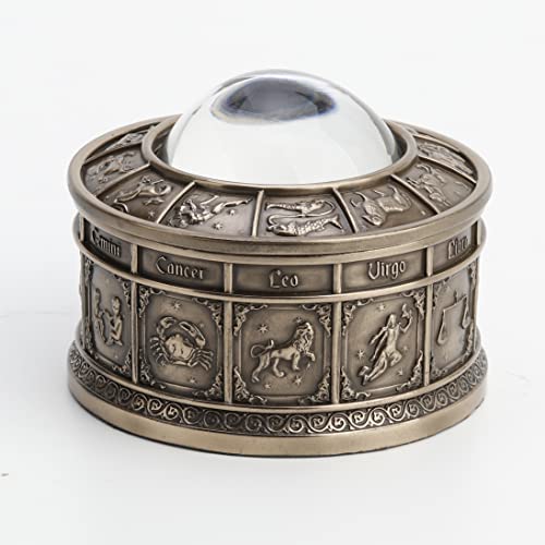 Veronese Design 2 3/4" Tall Eye of Providence Free Mason Trinket Box Cold Cast Resin Antique Bronze Finish Sculpture Gift