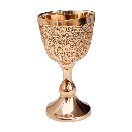 ALADEAN Vintage Chalice Goblet | 1x Royal Wine Cups of King Arthur - Renaissance Medieval Gifts for Communion, Christmas Wedding Anniversary Drinkware Pack of 1pc (Prince Goblet) - style: Prince Goblet