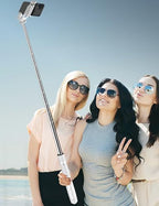 71" Cell Phone Selfie Stick Tripod, Smartphone Tripod Stand with Remote, Extendable Travel Phone Selfie Stick Compatible with iPhone 17/16/15/14/13 Pro Max Gopro Android DJI (White) - color: White, size: A-[70.86Inch＆Reinforced Stability]