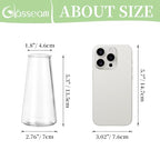 Glasseam Clear Flower Vases for Centerpieces: Modern Glass Vase Set of 24 for Wedding Party Centerpiece Home Table Decor 5.5In Small Bud Vases for Flowers Rose Tulip Stems - size: Clear-24pcs