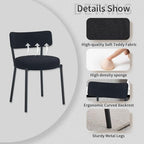 7 Piece Rectangular Glass Dining Table Set, 63'' Modern Kitchen Table Set Silver Base with 6 Minimalism Black Boucle Dining Chairs, Dining Table and Chairs for Home, Apartment - color: Silver+black Chairs, size: 63'' + 6 Chairs