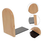 Wooden Bookend Dark Decor Shelves Modern Decor Book Fixator Bookshelf Mounting