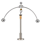 Sunnytech Steel Physics Toy Kinetic Art Balance Toy Balancing Decompressive Science Psychology Home Office Toy for Desk Decor Golden Pants Hercules WJ149 - style: WJ149