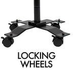 Gooseneck Floor Stand – CTA’s Compact, Adjustable Gooseneck with Swivel Casters for iPad 7th/ 8th/ 9th Gen 10.2”, iPad Air 4, 12.9”, Surface Pro, Zebra & Other 7-13” Tablets (PAD-CGS) - style: Cradle