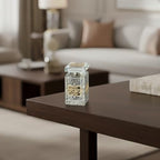Glass Crystal Look Besamim Holder with Metal Plaque 3 * 1.6 Inch - color: Besamim Holder 3