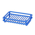 Creative Home Metal Wire Soap Dish Tray Rust-Resistant Iron Bathroom Soap Holder with Blue Powder Coating Bar Soap Rack for Shower Sink Kitchen Vanity - color: Blue
