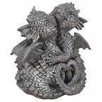 Pacific Giftware Garden Dragon Lovely Couple Garden Display Decorative Accent Sculpture Stone Finish 4.75 inch Tall