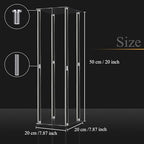 Geetery 4 Pieces Tall Acrylic Vase Wedding Centerpieces Clear Flower Stand Column Geometric Floral Vase Elegant Display Holder for Birthday Party Wedding Table Decorations (20 Inch) - size: 20 Inch
