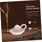 MAGICLULU 2pcs Nordic Ceramic Candle Holder Compact Table Decor for Dining Home Bar Accent with Chic Minimalist Design