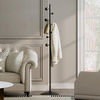 Coat rack freestanding,Coat tree freestanding heavy duty with 7 ball hooks,Coat hanger stand with metal base for entryway hallway bedroom - style: Ball hook