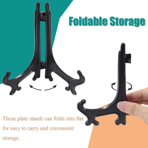 Zorfeter 30 Pcs 3 Inch Black Mini Easel Card Stands or Photo Holder, Displays Pictures/Photos, Artworks, Posters, Small Boards - color: Black, size: 3 Inch 30pcs