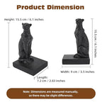 Black Cheetah Bookends, Book Ends for Shelves to Hold Books Heavy Duty, Creative Resin Book Stoppers for Home Farmhouse Shelves Office Lover Gift - color: Cheetah Bookends Black