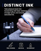 novium Hoverpen - Luxury Pen for Men & Women, Vertically Standing Executive Ballpoint Pen with Top Grade Free-Flowing Ink Refill, Metal Made, Unique Gifts, Luxury Pen for Men, Mens Gifts Ideas - color: Midnight Blue