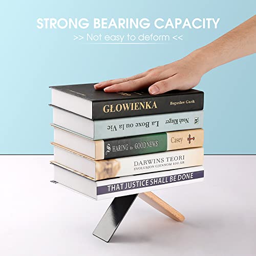 Dragon Art Bookend Wood Book End for Shelves Heavy Duty Non-Slip Wooden Bookend Support Universal Economy Bookends Fancy Modern Decorative Book Accessories 1 Pairs