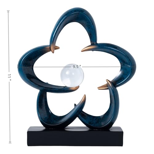 Abstract Sculpture Art Home Decor Accents Modern Decorative Objects for Living Room Shelf Coffee Table TV Stand Cabinet Office Decor Accents (Blue A) - color: Blue a
