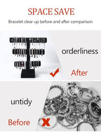 Bracelet Holder Stand,Bracelet Organizer Display for Selling,Bangle Organizer for Women,Watch Storage Holder for Men,Jewelry Business Supplies (Style 2 （Black 3 Tier ）) - style: Style 2 （Black 3 Tier ）