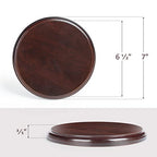 Falling in Art Wood Round Base-Hand Casting Structure Base, DIY Crafts, Keepsake Display, Art Exhibition, Home Decoration, 7'' - size: Round 7''