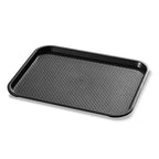 New Star Foodservice Fast Food Tray, Set of 12 (Black, 12 by 16-Inch) - color: Black, size: 12 by 16-Inch