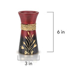 Aeravida Beautiful Etched Garden and Rope Red Mango Tree Wooden Bouquet Vase | Modern Farmhouse Home Décor | Kitchen Bedroom Living Room Home Decoration