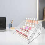 7 Tier Acrylic Card Display Stand, Nail Polish Organizer Clear, Case Makeup Organizer, Baseball card display Essential oil storage rack
