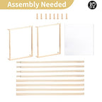 Nuptio Gold Vases for Centerpieces Wedding with Acrylic Panel - 2 Pcs 31.5 inch Tall Metal Flower Vase Flowers Stand - Elegant Bulk Weddings Decoration Table Geometric Centerpiece for Party Tables - size: 31½ inch Tall