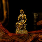 CHOVY Virgo – Virgo Maiden Brass Zodiac Sculpture – Elegant Handmade Retro Figurine, Solid Collectible Desk Decor, for Astrology Lovers - style: Virgo