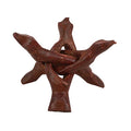Indian Consigners Cobra Wooden Tripod Stand (Stained (Reddish Brown), 4 Inches) - color: Stained (Reddish Brown), size: 4 Inches