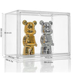 Attelite Clear Acrylic Display Case,Display Storage Box Countertop with Magnetic Door,Stackable Dustproof Protection Showcase for Action Figures,Collectibles - size: L-1Pack