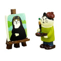 RAQWI Cute Mini Cat Figurine Resin Cat for Office, Home Decoration Perfect Cute Cat Gift for Cat Lovers - style: Artist